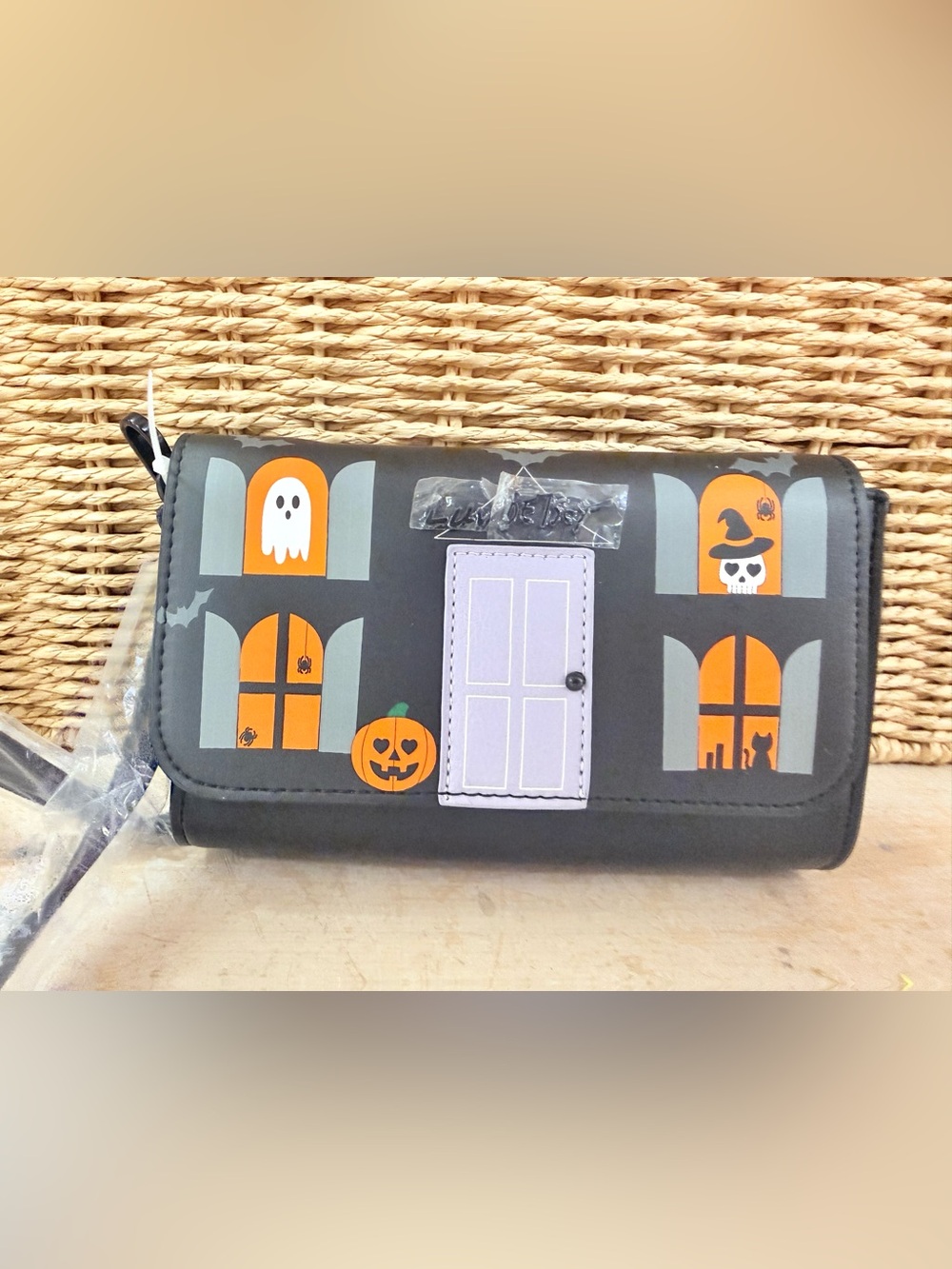 Betsey Johnson haunted house Halloween purse cross body clutch bag - Picture 2 of 4
